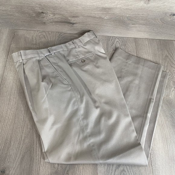 Lands End Traditional Fit Mens Size 36x29 Chino Pants Khaki Flex Fit Waist - Picture 8 of 8